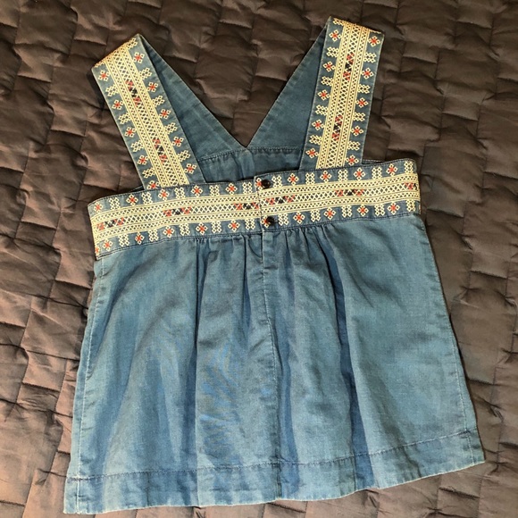 Madewell embroidered smock top, size 6 - Picture 5 of 6